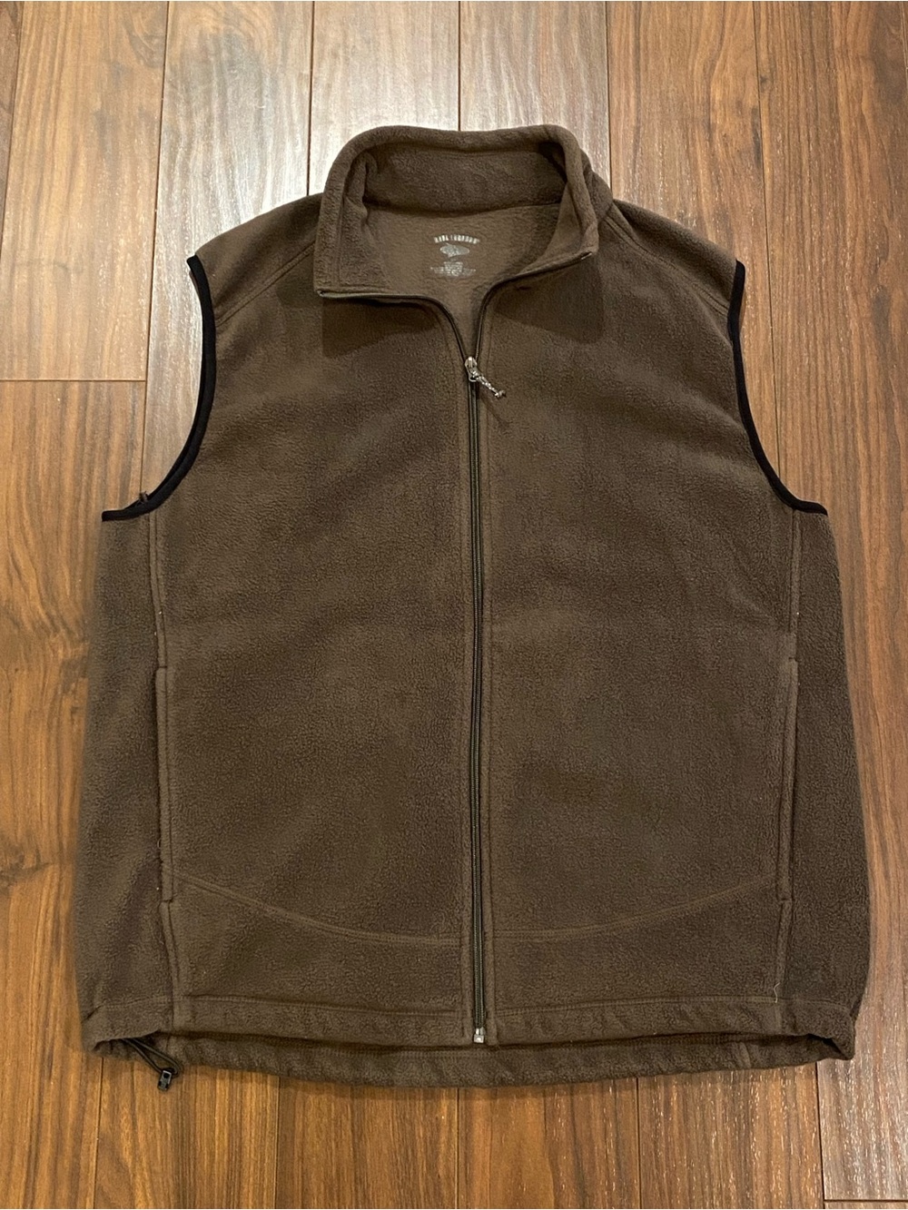 Reel Legends Men's Brown Performance Fleece Vest Size M Excellent Condition